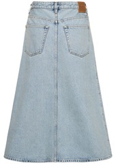 Totême Organic Cotton Denim Midi Skirt