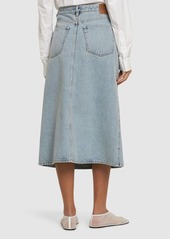 Totême Organic Cotton Denim Midi Skirt