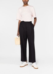 Totême pleated straight-leg trousers