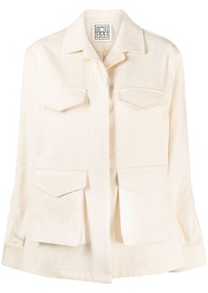 Totême pocket-detail organic cotton jacket