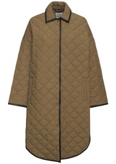 Totême Quilted Organic Cotton Cocoon Coat