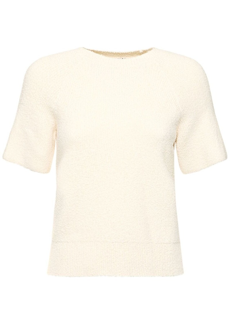 Totême Raglan-sleeve Terry Knit Cotton Top