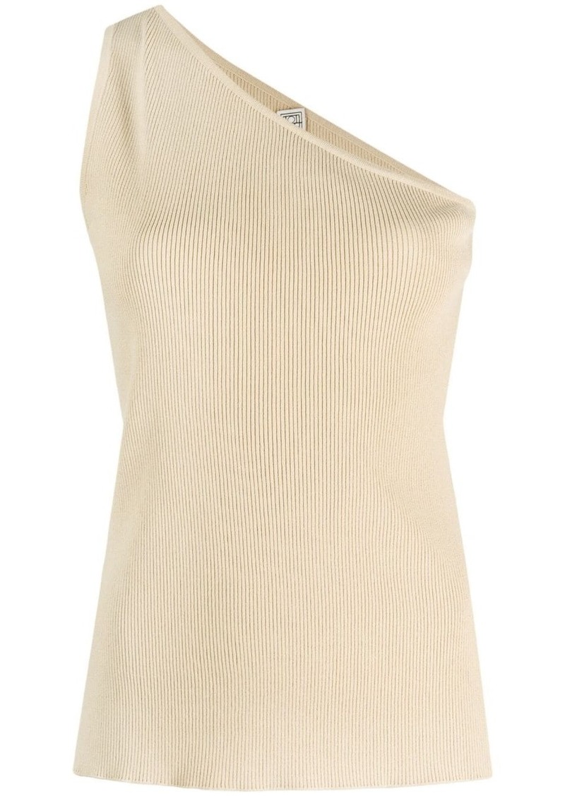 Totême ribbed-knit one-shoulder top