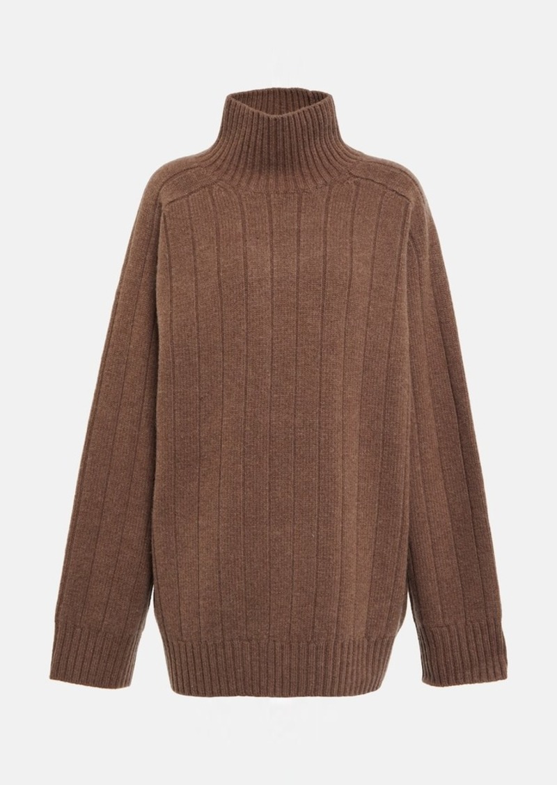 Totême Toteme Ribbed-knit wool-blend turtleneck sweater