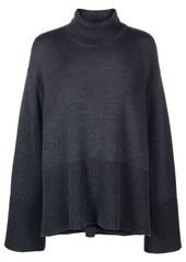 Totême ribbed panels turtle neck jumper