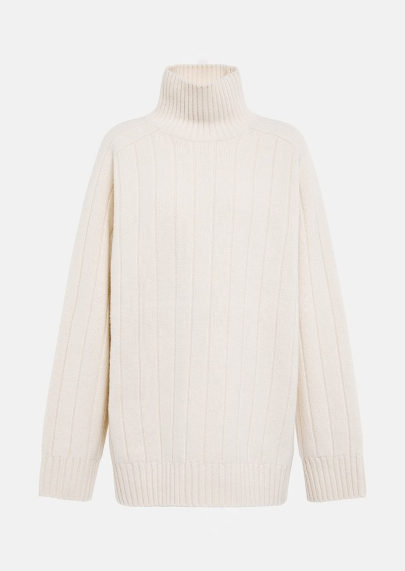Totême Toteme Ribbed wool and cashmere sweater