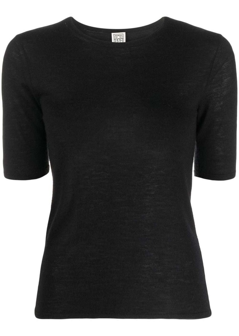 Totême round-neck cashmere T-shirt