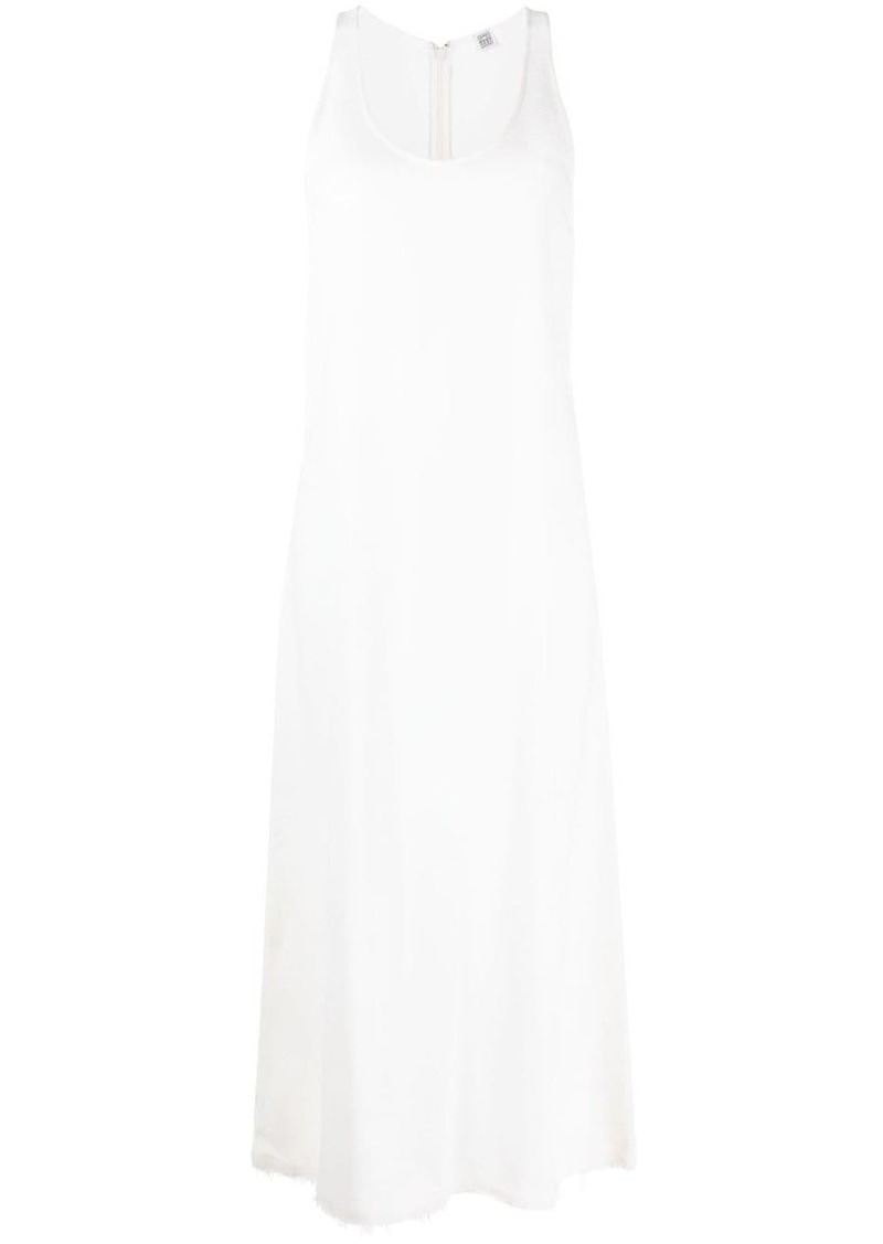 Totême scoop-neck sablé maxi dress