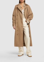 Totême Signature Cotton Blend Long Trench Coat