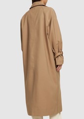 Totême Signature Cotton Blend Long Trench Coat