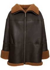 Totême Signature Shearling Zip Jacket