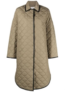 Totême single-breasted quilted coat