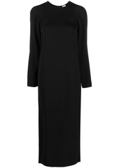 Totême slouched-shoulder midi dress