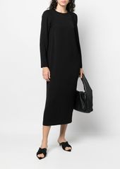 Totême slouched-shoulder midi dress