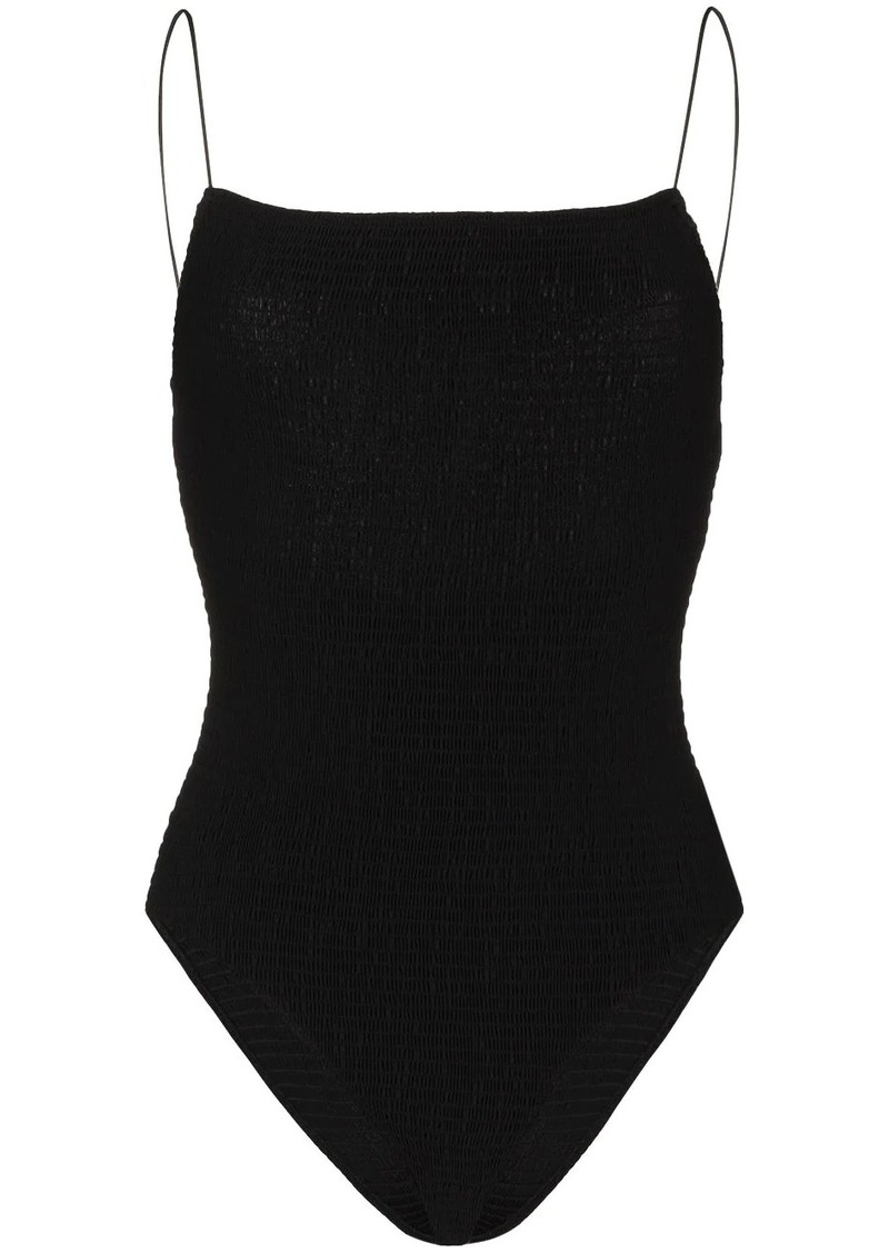 Totême smocked-details swimsuit