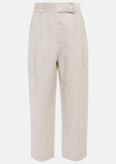 Totême Toteme Straight wool and linen pants