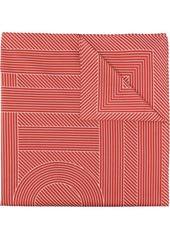 Totême striped monogram-print scarf