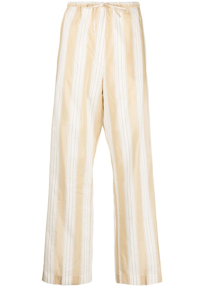 Totême stripe-print drawstring trousers