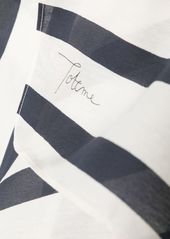 Totême stripe-print logo scarf