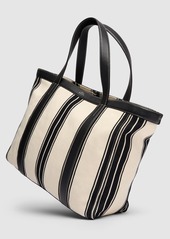 Totême Striped Canvas Tote Bag