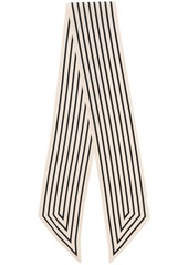 Totême striped silk ribbon scarf