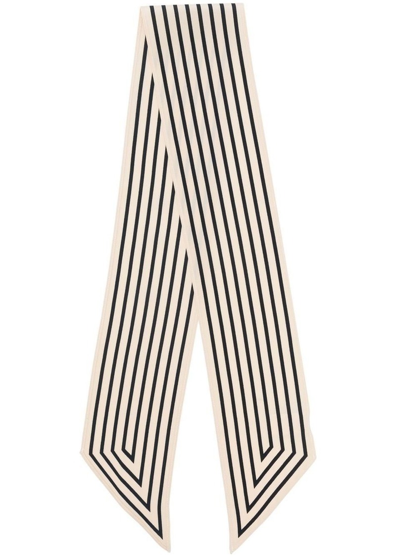 Totême striped silk ribbon scarf