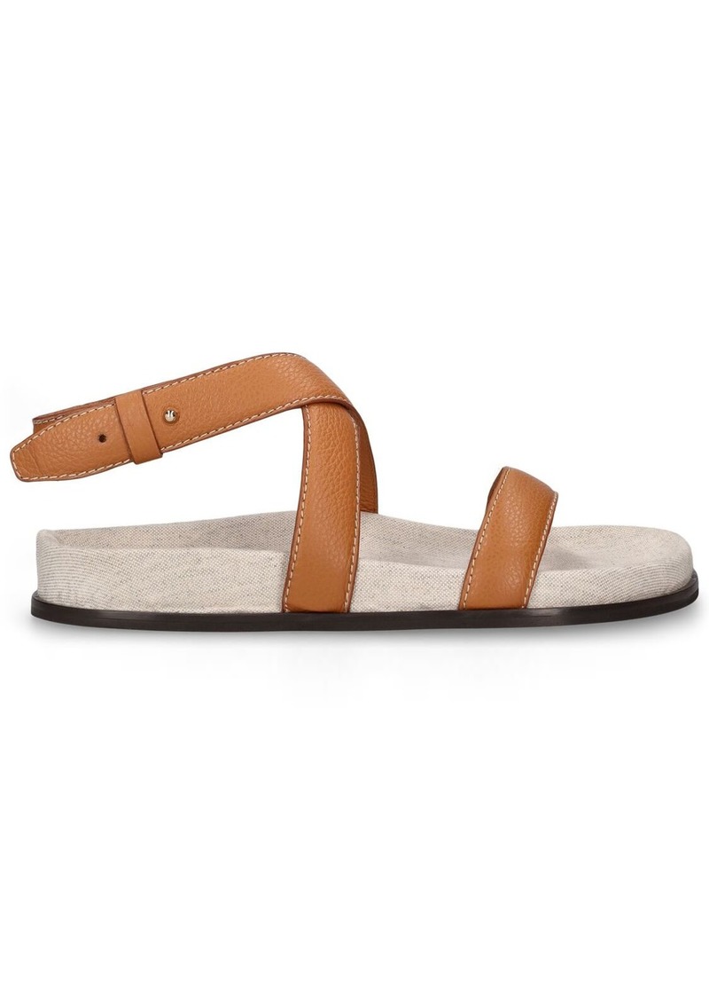 Totême Suede Flat Sandals