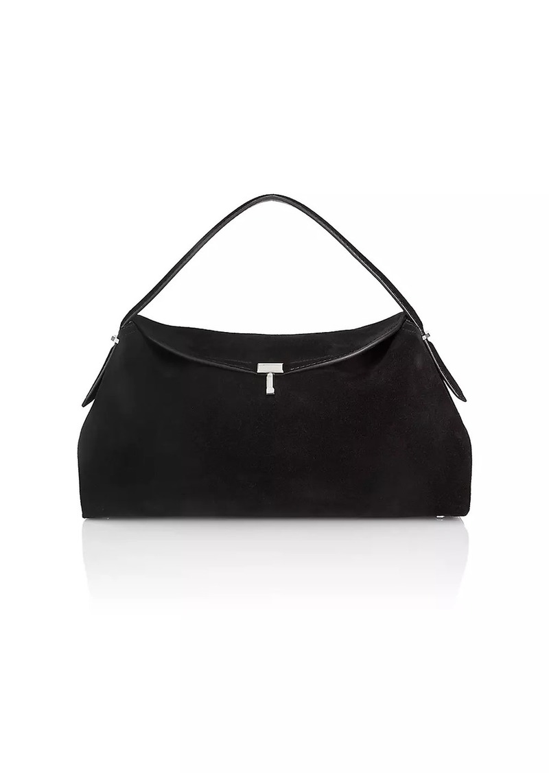 Totême Suede T-LockTop-Handle Bag