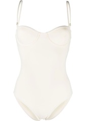 Totême sweetheart-neck bra swimsuit