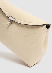 Totême T-lock Grain Leather Clutch