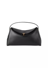 Totême T-Lock Leather Top Handle Bag