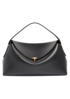 Totême T-lock Palmellata Leather Top Handle Bag