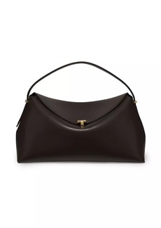 Totême T-Lock Palmellato Leather Top-Handle Bag