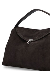 Totême T-lock Suede Top Handle Bag