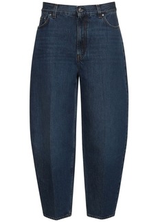 Totême Tapered Cotton Denim Wide Jeans