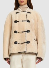 Totême Teddy Shearling Clasp Jacket