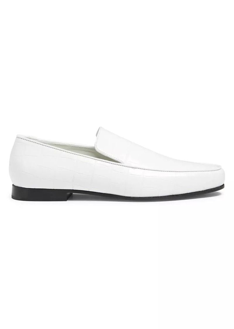 Totême The Croco Embossed-Leather Loafers