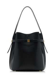 Totême Toteme - Belted Leather Bucket Bag - Black - OS - Moda Operandi