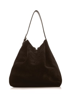 Totême Toteme - Belted Suede Tote Bag - Brown - OS - Moda Operandi