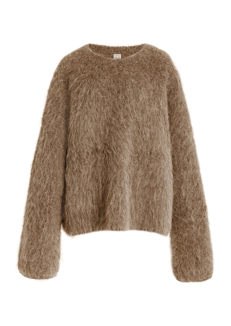 Totême Toteme - Boxy Alpaca-Knit Sweater - Grey - XS/S - Moda Operandi