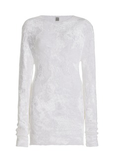 Totême Toteme - Chenille Knit Top - White - XS - Moda Operandi
