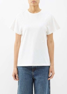 Totême Toteme - Crew-neck Organic-cotton T-shirt - Womens - Off White