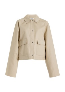 Totême Toteme - Cropped Organic Cotton Jacket - Ivory - FR 36 - Moda Operandi