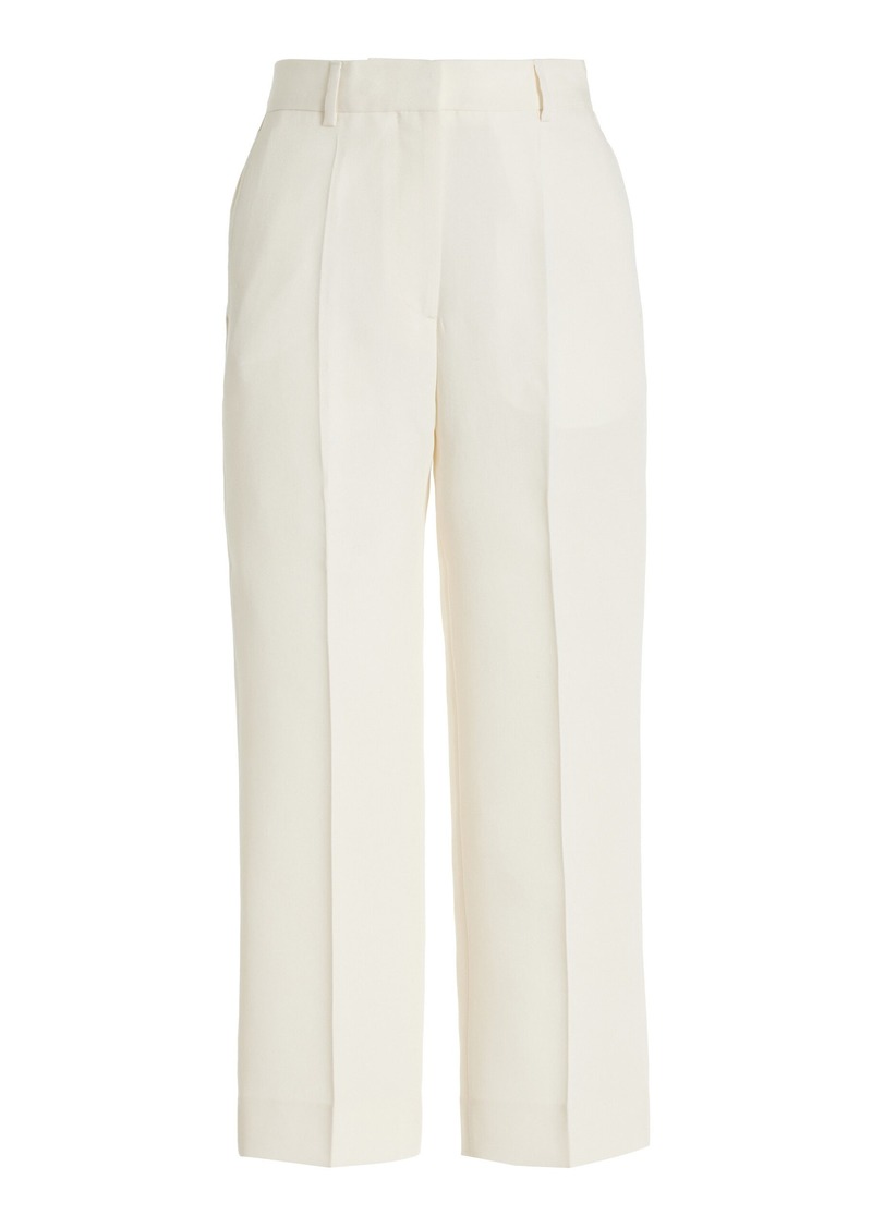 Totême Toteme - Cropped Straight-Leg Trousers - Off-White - FR 32 - Moda Operandi