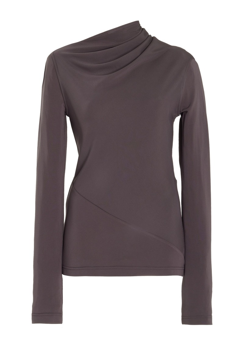 Totême Toteme - Draped Jersey Top - Grey - XS - Moda Operandi