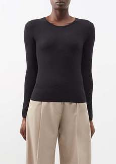 Totême Toteme - Fine-knit Cashmere Top - Womens - Black