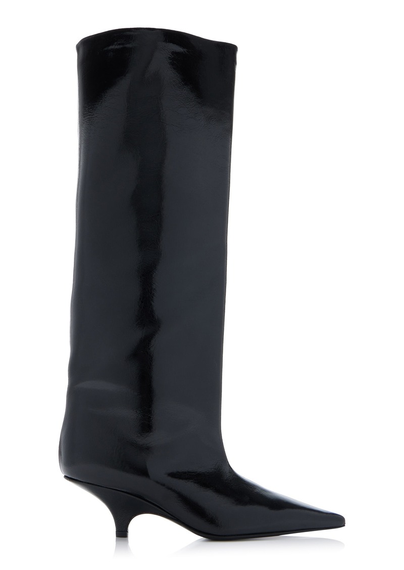 Totême Toteme - Leather Knee Boots - Black - IT 36 - Moda Operandi