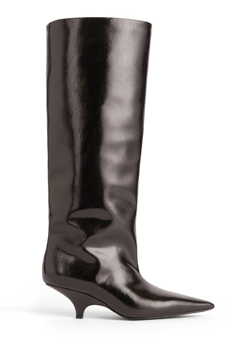 Totême Toteme - Leather Knee Boots - Brown - IT 38 - Moda Operandi