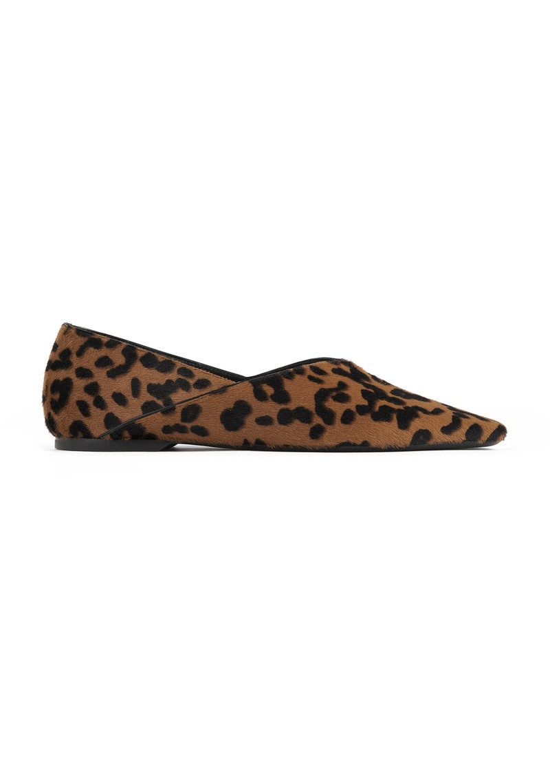 Totême Toteme - Leopard Pony Hair Ballet Flats - Animal - IT 36 - Moda Operandi