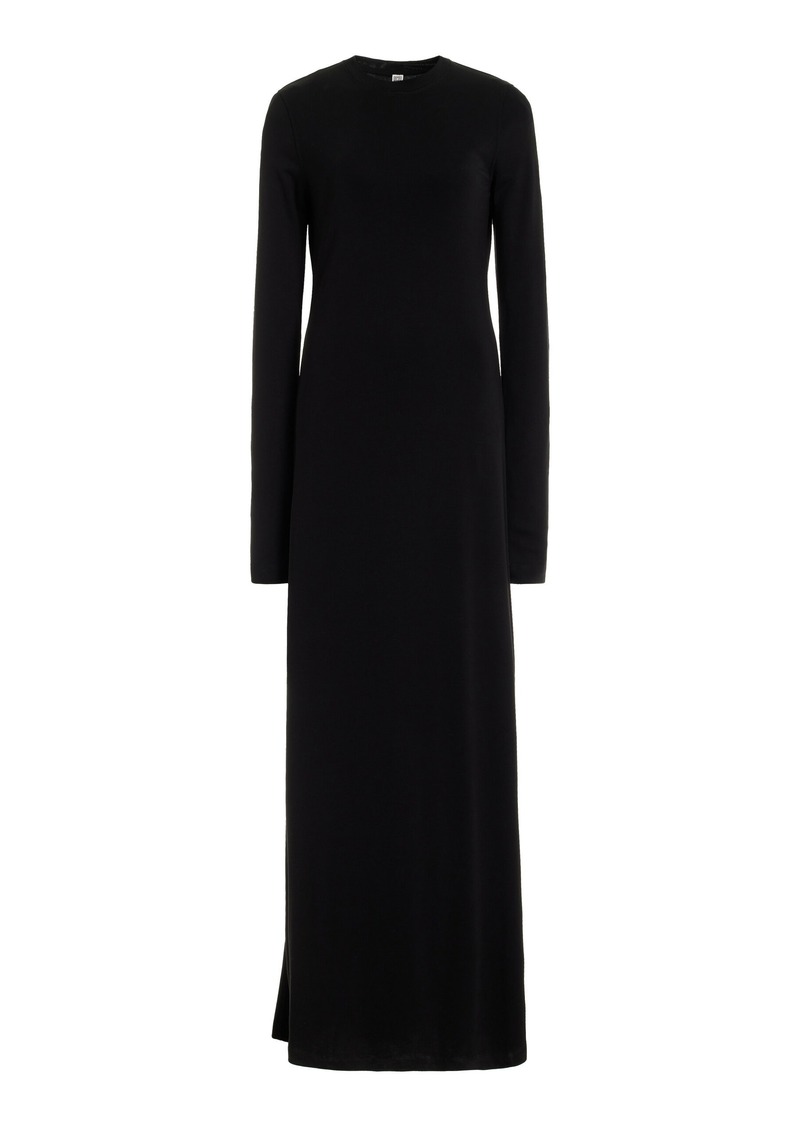 Totême Toteme - Lyocell Jersey Maxi Dress - Black - L - Moda Operandi